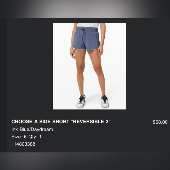 Lulu lemon reversible 3” running shorts (size: 6) - Picture 2 of 5